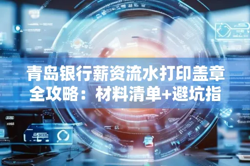 青岛银行薪资流水打印盖章全攻略:材料清单+避坑指南