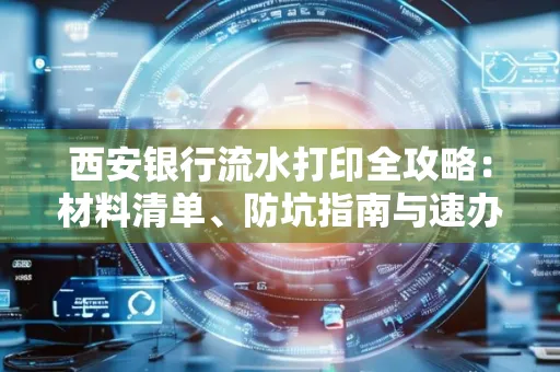 西安银行流水打印全攻略:材料清单、防坑指南与速办技巧