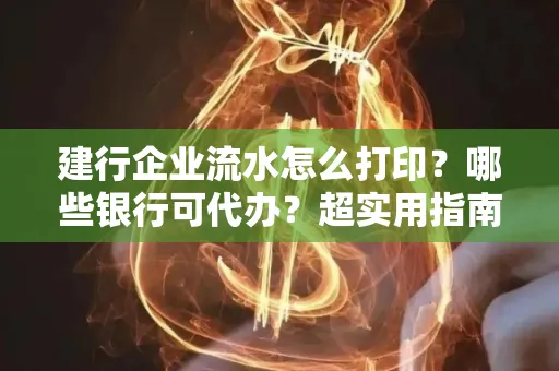 建行企业流水怎么打印?哪些银行可代办?超实用指南来了!
