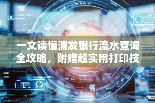 一文读懂浦发银行流水查询全攻略,附赠超实用打印技巧