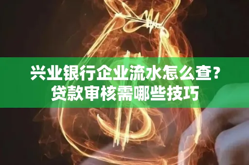 兴业银行企业流水怎么查?贷款审核需哪些技巧