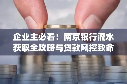 企业主必看！南京银行流水获取全攻略与贷款风控致命盲点解析]
