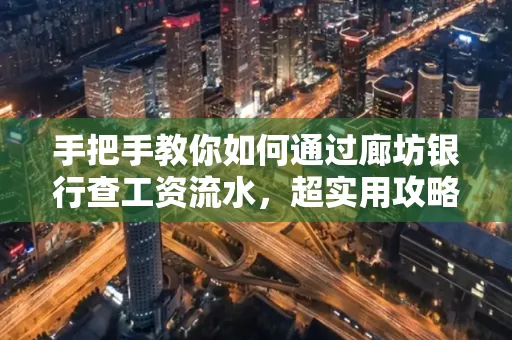 手把手教你如何通过廊坊银行查工资流水,超实用攻略不走弯路