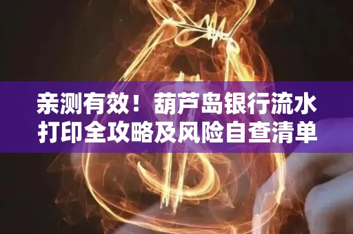亲测有效!葫芦岛银行流水打印全攻略及风险自查清单
