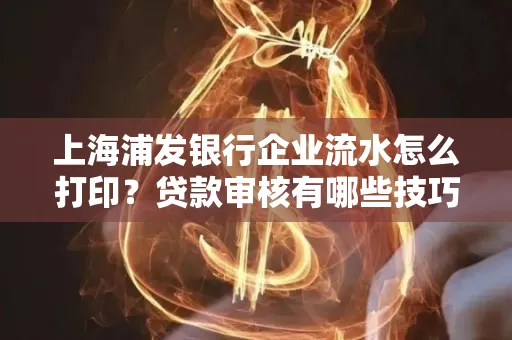 上海浦发银行企业流水怎么打印？贷款审核有哪些技巧？