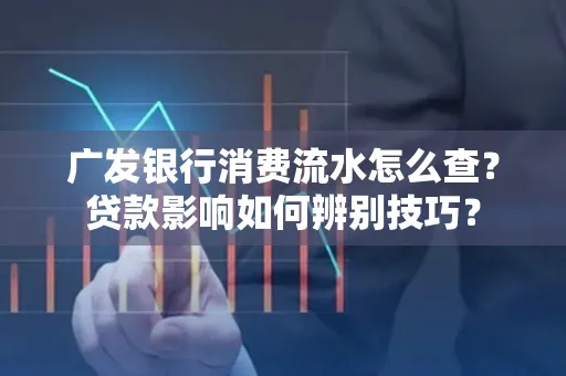 广发银行消费流水怎么查?贷款影响如何辨别技巧?