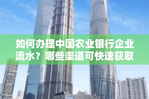 如何办理中国农业银行企业流水？哪些渠道可快速获取？
