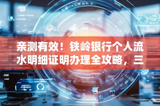 亲测有效！铁岭银行个人流水明细证明办理全攻略，三天拿证不绕路