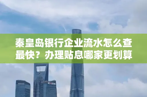 秦皇岛银行企业流水怎么查最快?办理贴息哪家更划算?