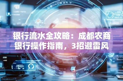 银行流水全攻略:成都农商银行操作指南,3招避雷风险,独家解析最规范银行