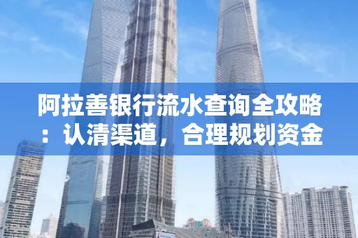 阿拉善银行流水查询全攻略：认清渠道，合理规划资金流动技巧