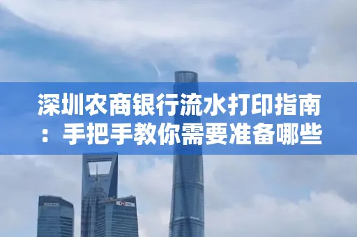 深圳农商银行流水打印指南:手把手教你需要准备哪些材料