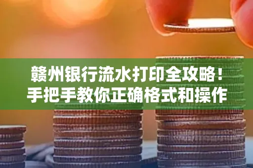 赣州银行流水打印全攻略!手把手教你正确格式和操作
