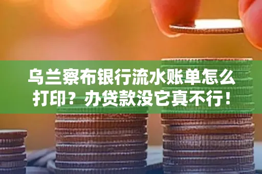 乌兰察布银行流水账单怎么打印?办贷款没它真不行!