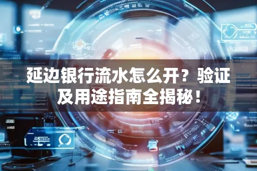 延边银行流水怎么开?验证及用途指南全揭秘!