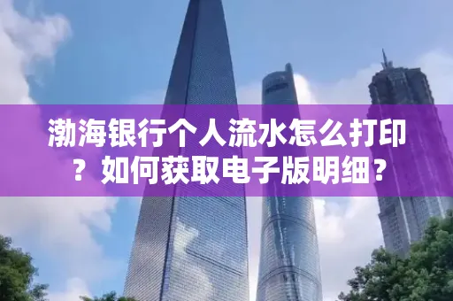 渤海银行个人流水怎么打印?如何获取电子版明细?
