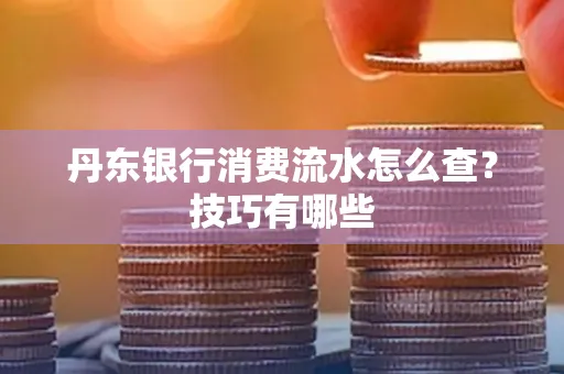 丹东银行消费流水怎么查？技巧有哪些