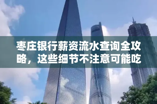 枣庄银行薪资流水查询全攻略,这些细节不注意可能吃大亏