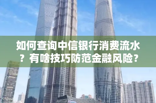 如何查询中信银行消费流水?有啥技巧防范金融风险?