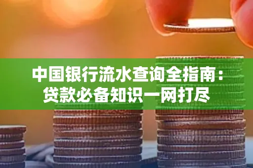 中国银行流水查询全指南:贷款必备知识一网打尽