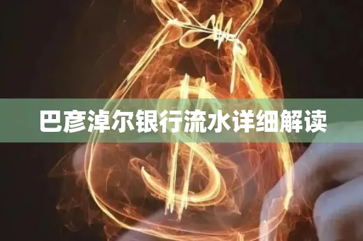 巴彦淖尔银行流水详细解读