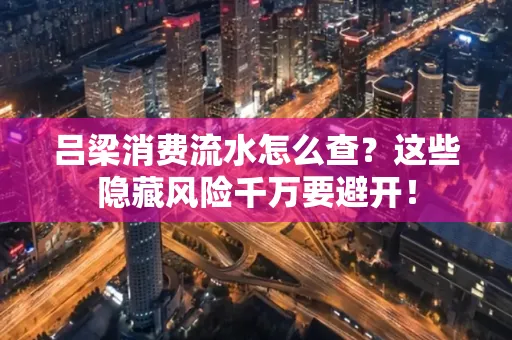 吕梁消费流水怎么查?这些隐藏风险千万要避开!