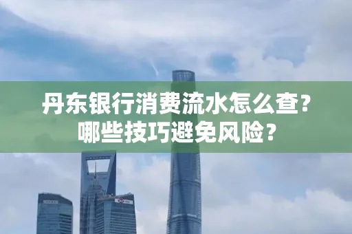 丹东银行消费流水怎么查?哪些技巧避免风险?