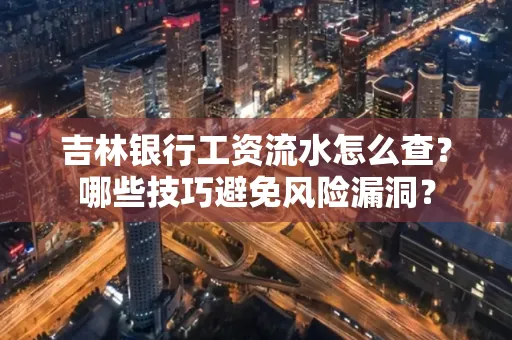 吉林银行工资流水怎么查?哪些技巧避免风险漏洞?