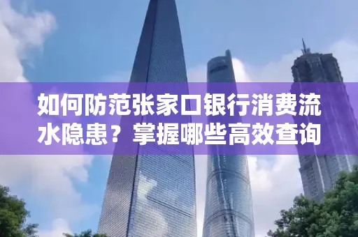 如何防范张家口银行消费流水隐患?掌握哪些高效查询技巧?